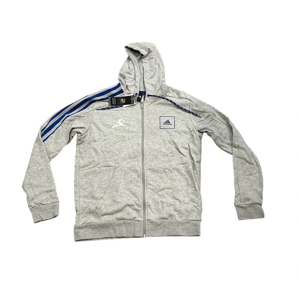 San Jose Sharks Adidas Men’s Zip Up Hoodie Sweatshirt‎ Large